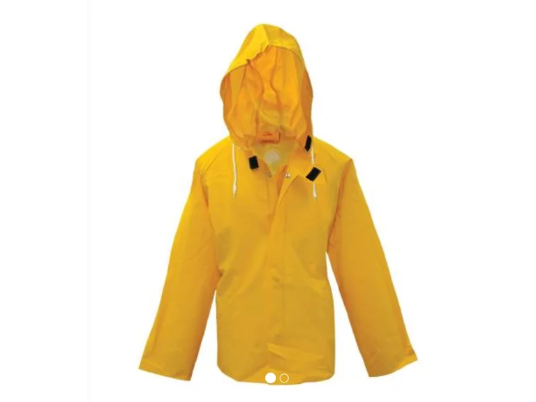 Boss 3PR0500YL L LINED PVC RAIN JACKET .50MM YELLOW