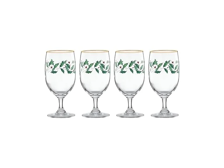 Lenox Holiday 4-Piece Iced Beverage Glasses