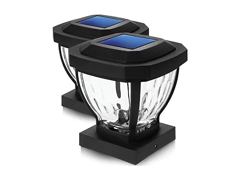 Home Zone Security 2PK Solar Post Cap Light- Choose Color
