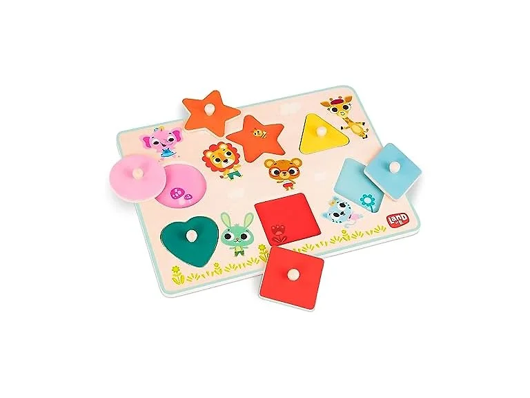 B. toys Wooden Peg Puzzle