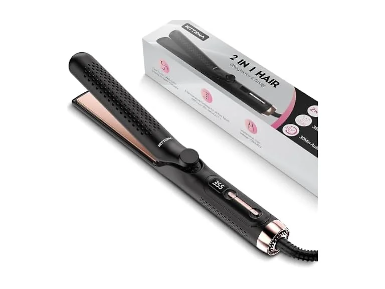 HITTIONA 360 Airflow Styler Curling Iron 2 in 1