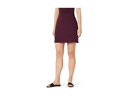 Amazon Essentials Women's Ponte Pull-On Mini Skirt, A-Line, Burgundy, Small