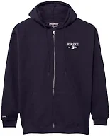 JanSport NCAA Officially Licensed Rival Full Zip Hood, Long Sleeve Unisex Hoodie, Cotton-Polyester Blend with Double-Layered Fleece Hood & Extra-Deep Front Pockets, Adjustable Drawstring Navy
