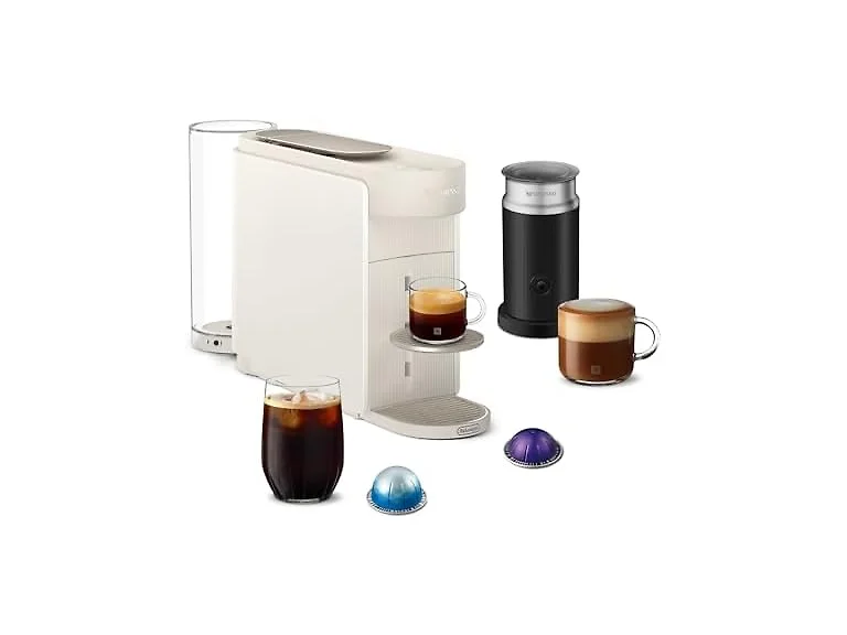 Nespresso Vertuo Up Coffee Machine with Milk Frother, White