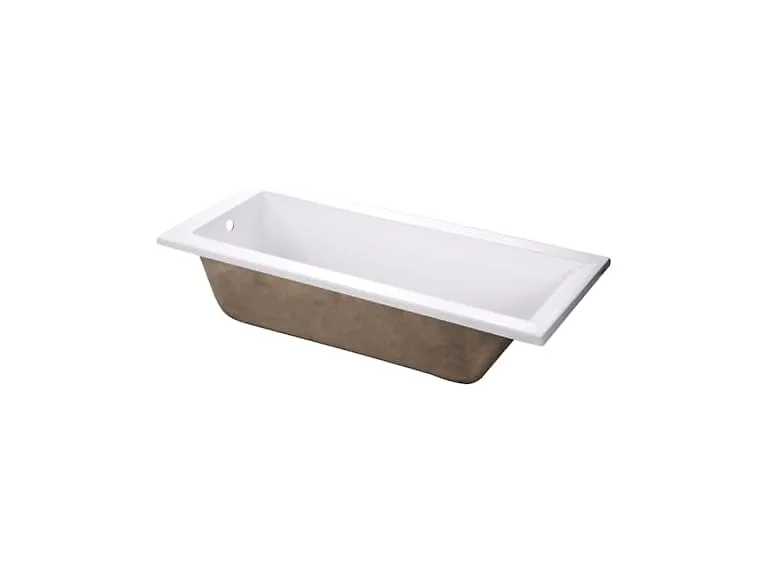 Kingston Brass 67" Acrylic Rectangular Drop-In Tub