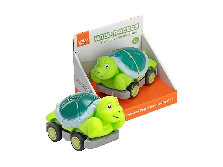 WILD REPUBLIC Wild Racers Sea Turtle Action Toy - 4.5"