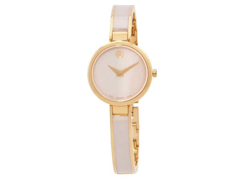 Movado Women's Moda Quartz Taupe Ceramic Watch