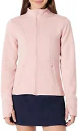 Amazon Essentials Women's Active Sweat Slim-Fit Zip Through Jacket, Dusty Pink, X-Large