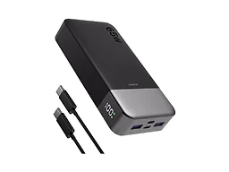 JUOVI Power Bank 65W 20000mAh Laptop Portable Charger, PD QC Fast Charging with 4 USB Ports, External Battery Pack for MacBook iPad Tablet iPhone Samsung Steam Deck and More