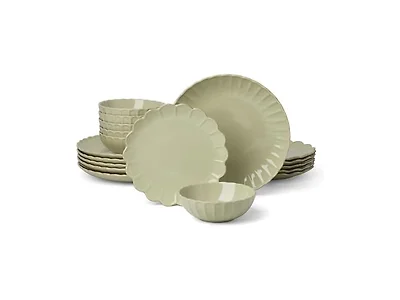 Lenox French Perle Scallop 18-Piece Dinnerware Set for 6