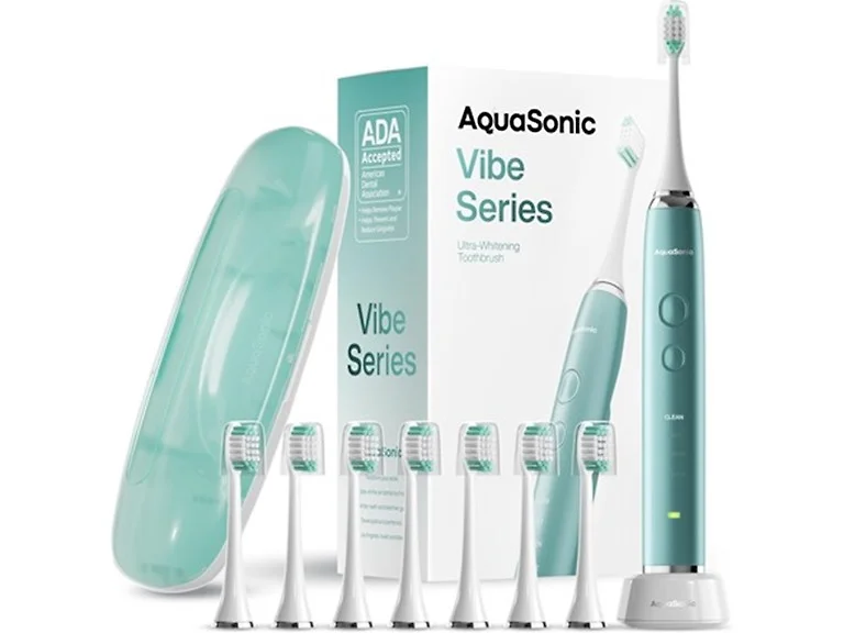 AquaSonic Vibe Series Toothbrush Green