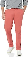 Amazon Essentials Men's Skinny-fit Casual Stretch Khaki Pant Pants, -Washed Red, 28W x 29L
