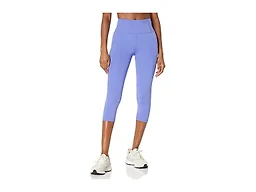 Amazon Essentials Women's Active Sculpt High Waisted Cropped Exercise Leggings with Pockets, Purple, Medium