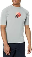 Kanu Surf Men's Paradise UPF 50+ Short Sleeve Sun Protective Rashguard Swim Shirt, Seaside Grey, X-Large