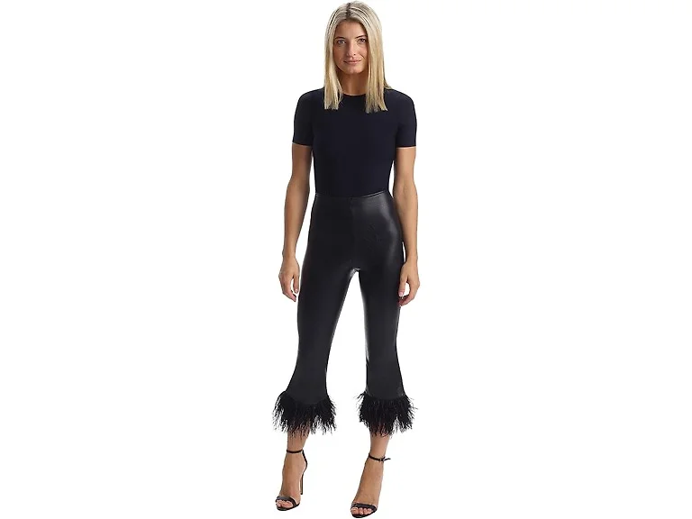 commando Women (XS) Faux Leather Feather Leggings