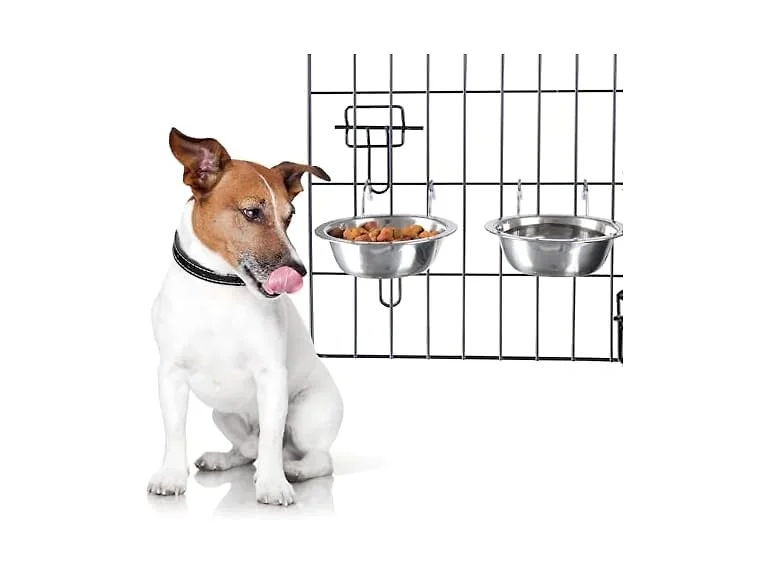 PETMAKER Set of 2 Stainless-Steel Dog Bowls