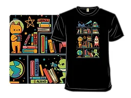 Sci-Fi Funny Bookshelf