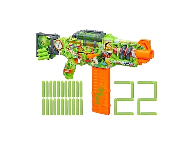Nerf Zombie Corrupter Dart Blaster, 22  Darts