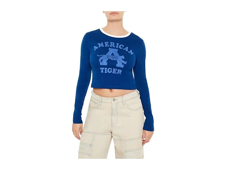 Forever 21 Women (S) American Tiger Graphic Tee