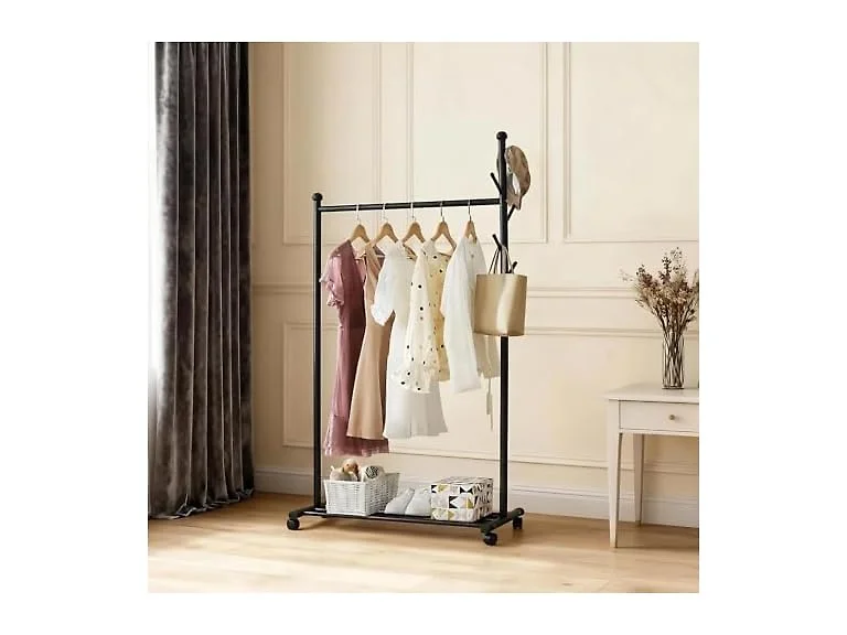 Takywep 41.34'' Length Standing Coat Rack with Wheels