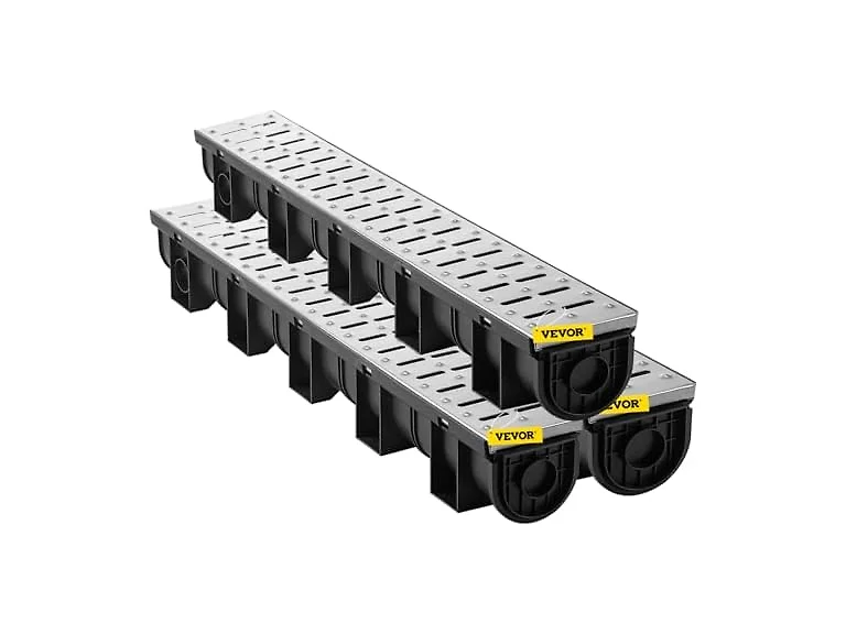 Trench Drain System, Channel Drain with Metal