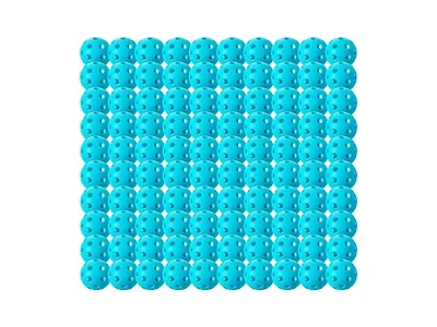 Franklin Sports X-26 Pickleballs - Indoor - 100 Pack - Blue