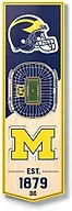 YouTheFan NCAA Michigan Wolverines 3D 6 x 19 Fan Banner
