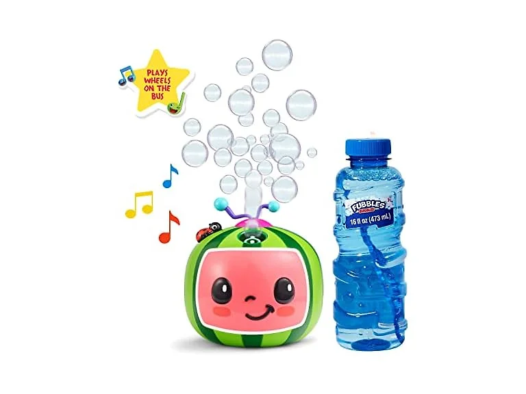Little Kids CoComelon NO Spill Musical Bubble Machine