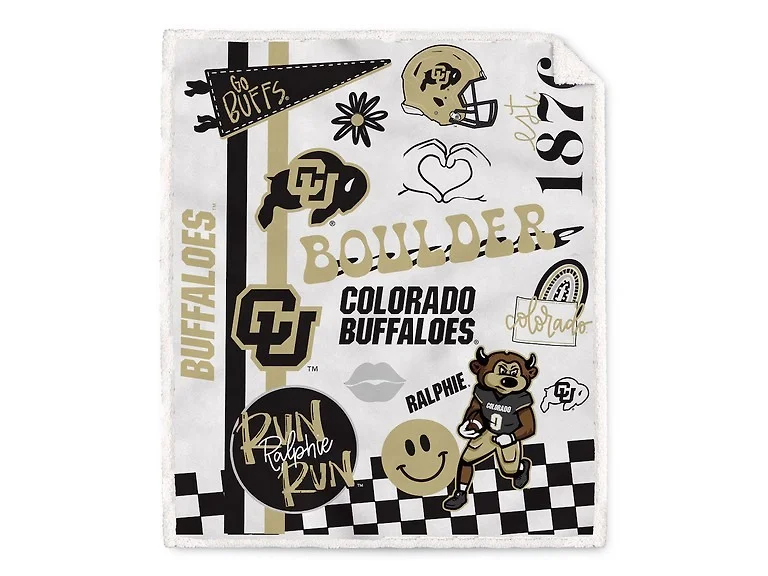 NCAA College Town Sherpa Blanket (60 x 70)