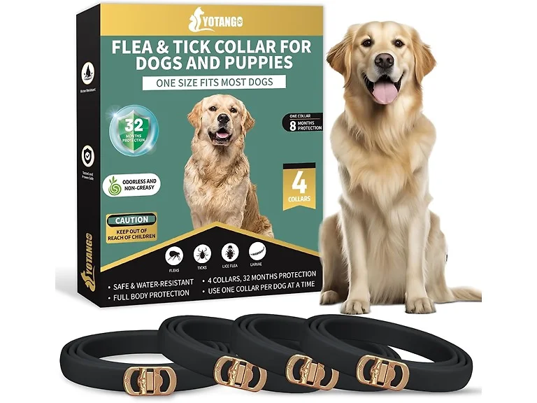Flea & Tick Collar for Dogs 4-Pack