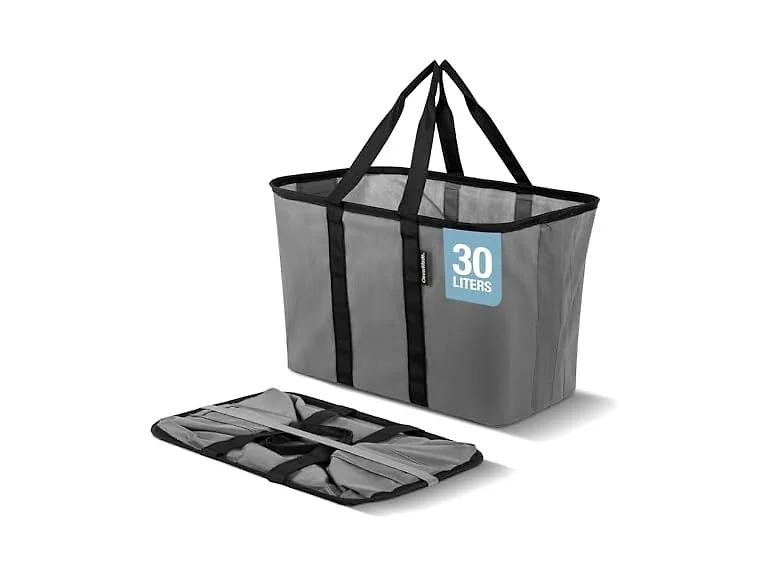 CleverMade EcoBasket 30L Collapsible Tote Basket 3 Pack