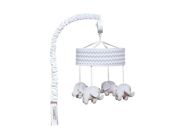 Trend Lab Grey Elephant Crib Mobile