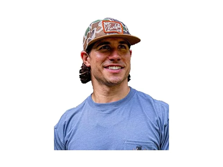Burlebo Men (OS) Camp Mesh Patch Snapback Cap