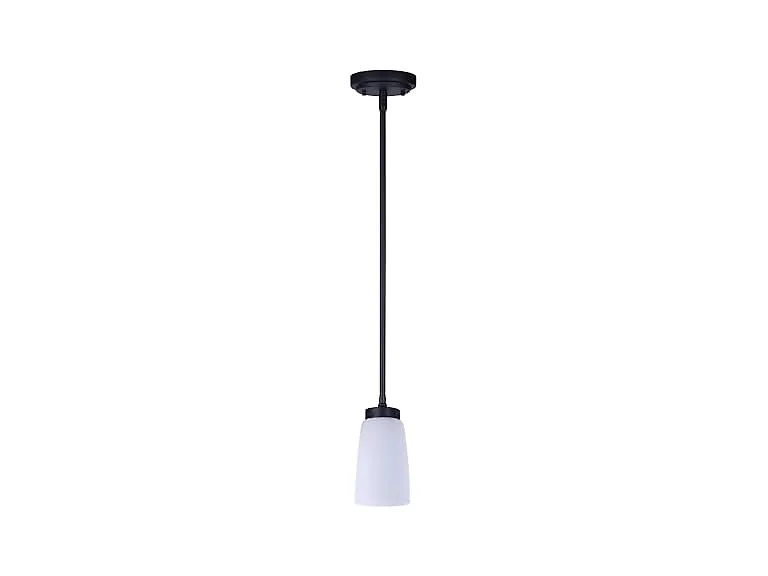 Canarm 1 Light Pendant Light Matte Black