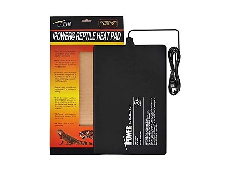 iPower 8 by 12-Inch Reptile Heat Mat Under Tank