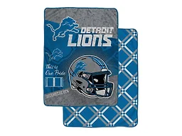 NFL Team Helmet Fleece Blanket - Detroit Lions
