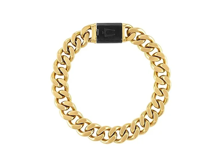 Bulova Men Jewelry Classic Tone Curb Bracelet