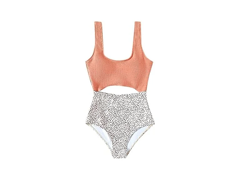 Floerns Women Bathing Suit High Waisted Swimsuit