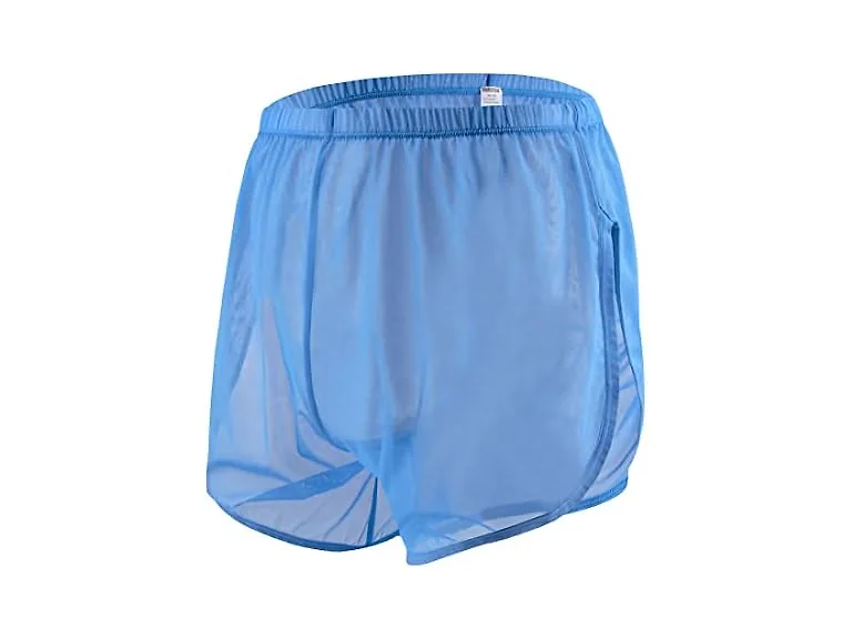Zonbailon Men (3XL) Sexy Mesh Split Side Shorts
