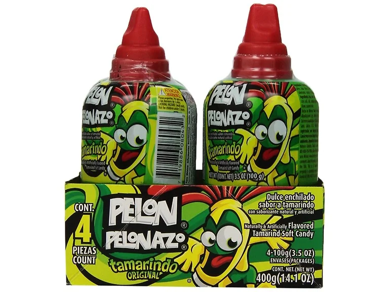 4PK PELONAZO Candy, Tamarind Push-Pops, 14.1 Oz
