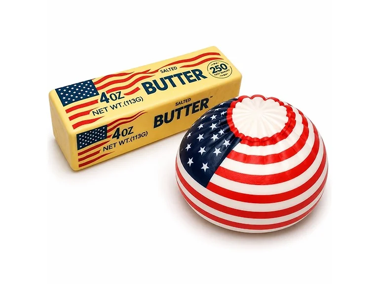 2Pk Squishy USA Dump+Butter Mys