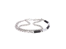 Iron Saints LGR-10-006B-01 Mens Curb Chain & Bead Bracele