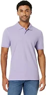 Amazon Essentials Men's Slim-Fit Short-Sleeve Cotton Pique Polo Shirt, Lilac, X-Large