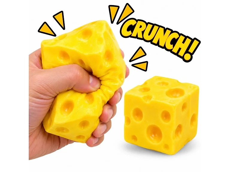 Cheese Block Crunch Squishy 2Pk