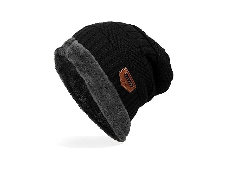 Ensnovo Men (M) Winter Beanies Hat Soft Lined Cap