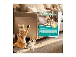 Wawiny Cat & Dog Scratch Protector 16-Pack (12"x16"/30x40cm) - Clear Self-Adhesive Furniture Tape, Cut to Fit, No Residue Removable Couch Guard for Sofa Door Walls