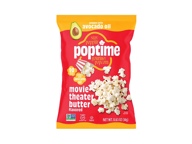 50ct Poptime Popcorn Snack Bags - White Cheddar