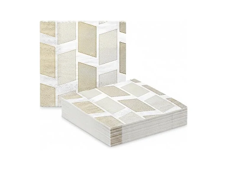 GeoScape Gold Napkins 6.5" 20pk