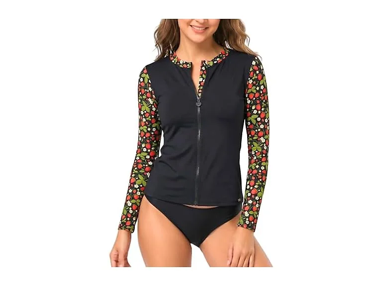 Betsey Johnson Womens Rash Guard Shirt