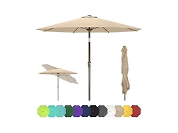 GREENVINES GV-OS-UM-01 9 FT Patio Umbrella Tan